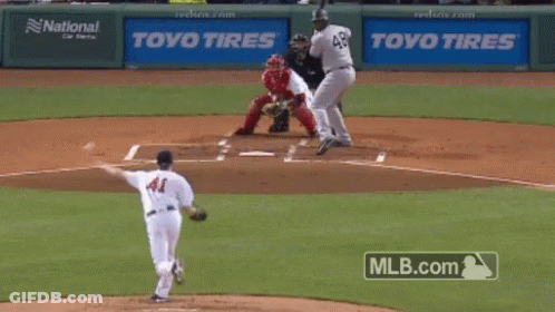 Baseball Game With Toyo Tires Ads GIF