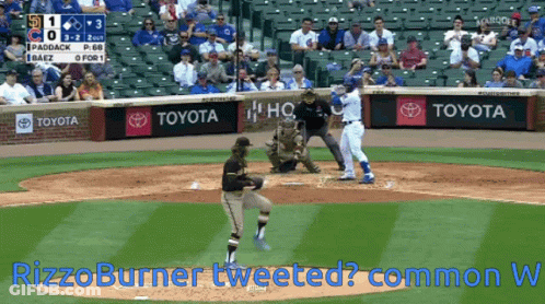 Baseball Game With Toyota Ads GIF