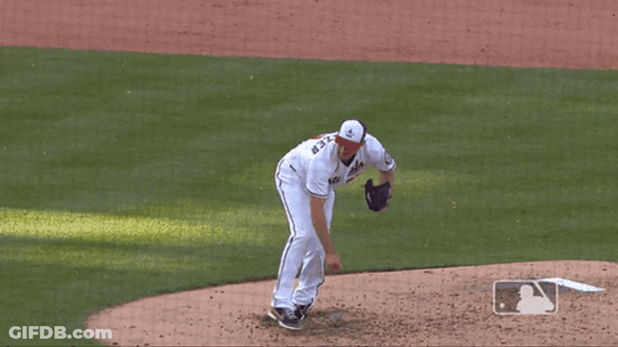 Baseball League Max Scherzer Slow-Mo GIF