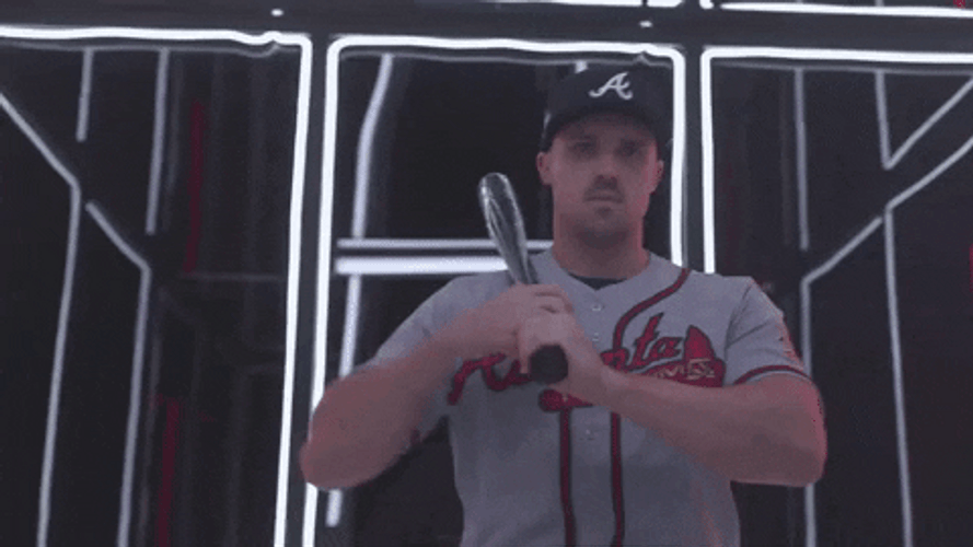 Baseball Lets Go Braves Chop GIF