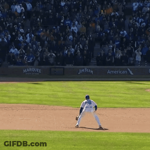 Baseball Pitcher In Front Of Jim Beam Wall GIF