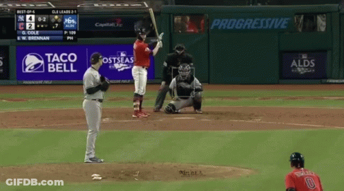 Baseball Pitcher On Mound In Front Of LoanDepot Sign GIF