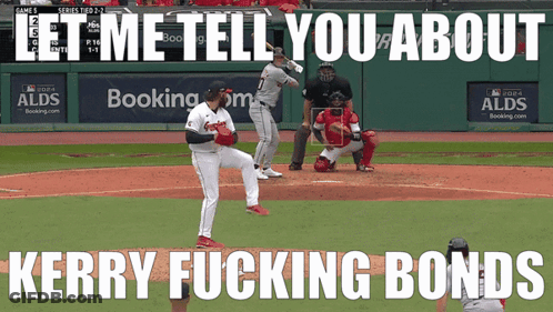Baseball Pitcher Throwing Ball Kerry Fucking Bonds GIF