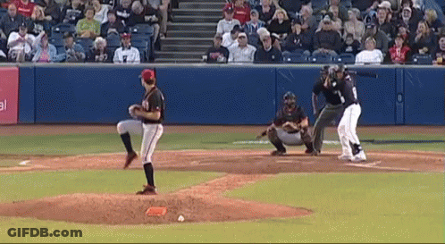 Baseball Pitcher With Jersey Saying A GIF