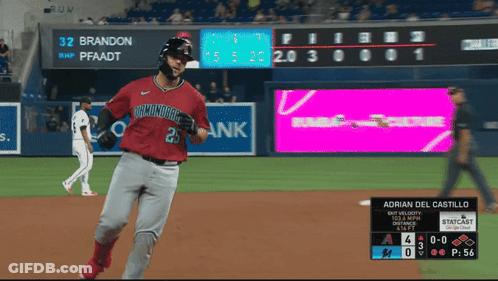 Baseball Player 23 Running GIF
