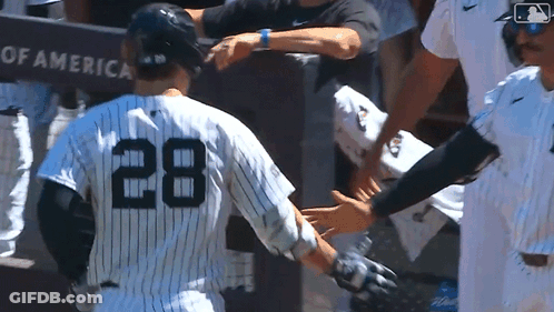 Baseball Player 28 Shaking Hands With Another Player GIF