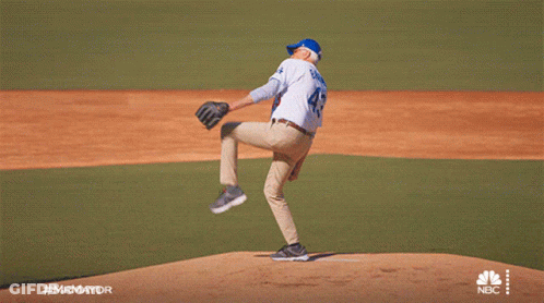 Baseball Player 43 Throwing Ball GIF