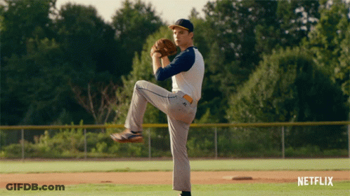Baseball Player About To Pitch Netflix Ad GIF