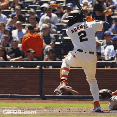 Baseball Player Adames Swinging GIF