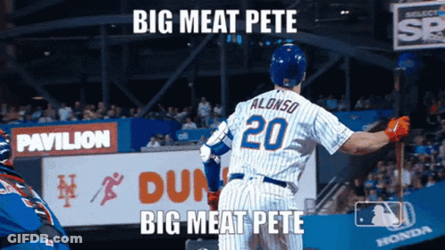 Baseball Player Alonso Number 20 GIF