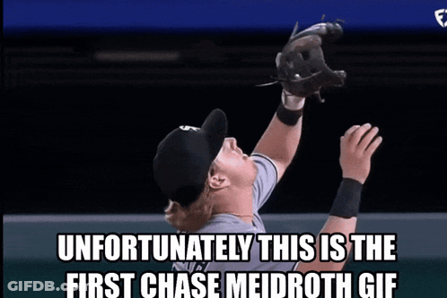 Baseball Player Announces Unfortunately This Is The First Chase Meirroth GIF