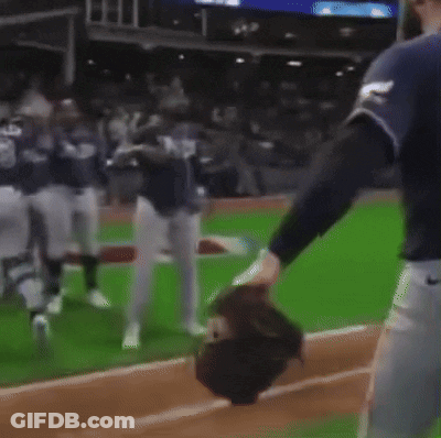 Baseball Player Baker Number 47 GIF