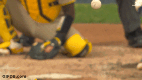 Baseball Player Catching Ball GIF