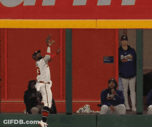 Baseball Player Catching Ball GIF