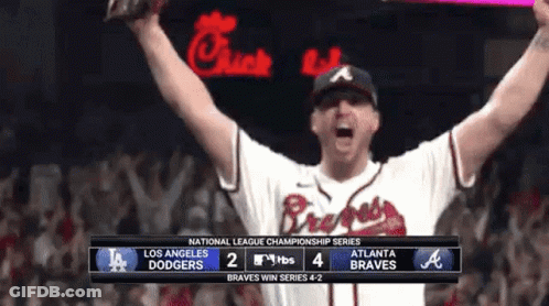 Baseball Player Celebrating GIF