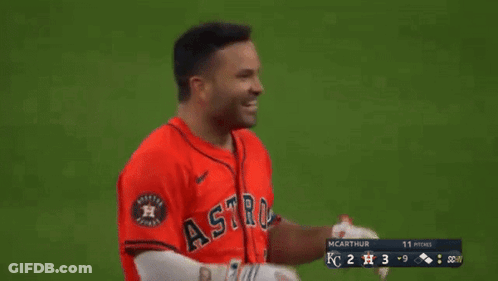 Baseball Player Clapping In Red Jersey GIF