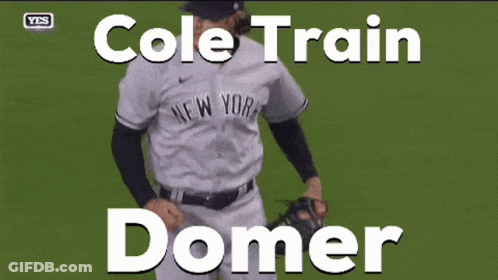 Baseball Player Cole Train Domer GIF