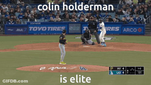 Baseball Player Colin Nolderman Elite GIF