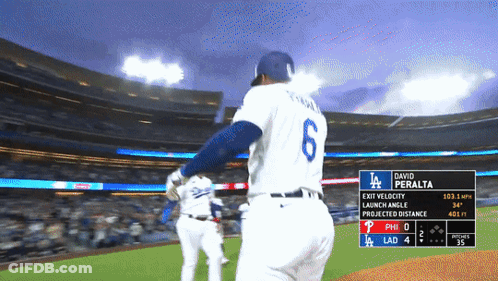 Baseball Player David Peralta GIF