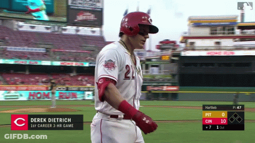 Baseball Player Derek Dietrich Jersey GIF
