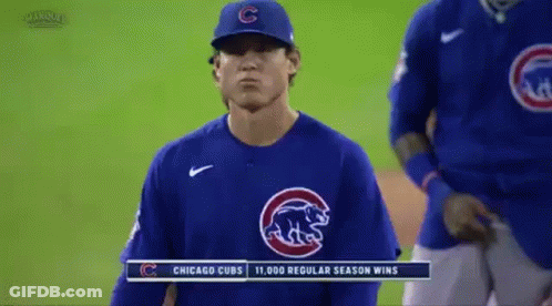 Baseball Player Face With Letter E GIF