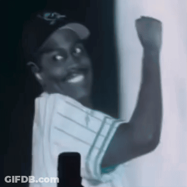Baseball Player Fist Pump Rays Hat GIF