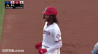 Baseball Player For Nationals Standing GIF