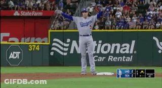 Baseball Player Freeman On Back GIF