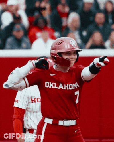 Baseball Player From Oklahoma Number 7 GIF