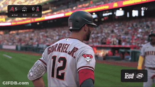 Baseball Player Gabriel Jr. Number 12 GIF