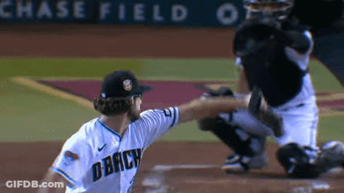 Baseball Player Helping Teammate In Chase Field Jersey GIF
