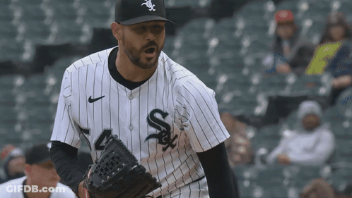 Baseball Player Holding Glove GIF