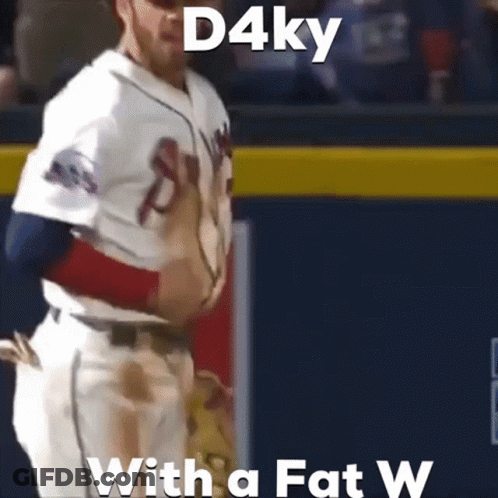 Baseball Player Holding Stomach D4ky With Fat W GIF