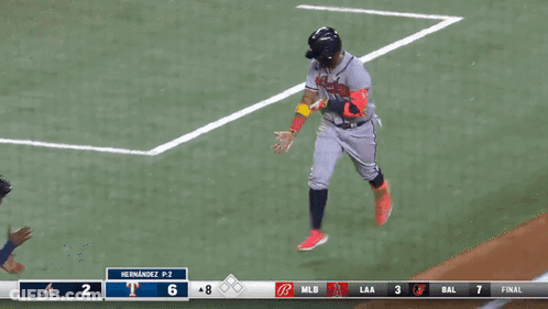 Baseball Player In Atlanta Braves Jersey GIF