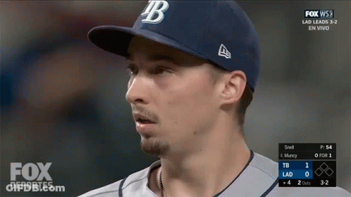 Baseball Player In B Hat GIF