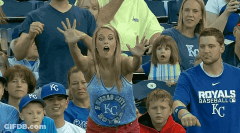 Baseball Player In Blue Georgia Jersey GIF