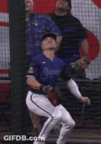 Baseball Player In Blue Royals Jersey GIF