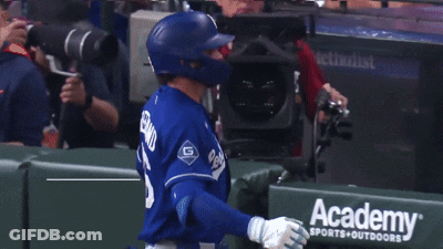 Baseball Player In Blue Uniform GIF