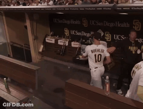 Baseball Player In Buehler 10 Jersey GIF