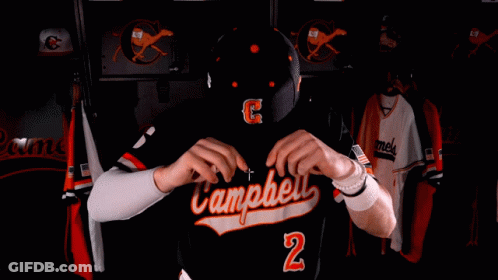 Baseball Player In Camels Jersey GIF
