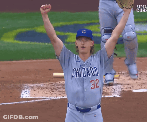 Baseball Player In Chicago Jersey Number 32 GIF