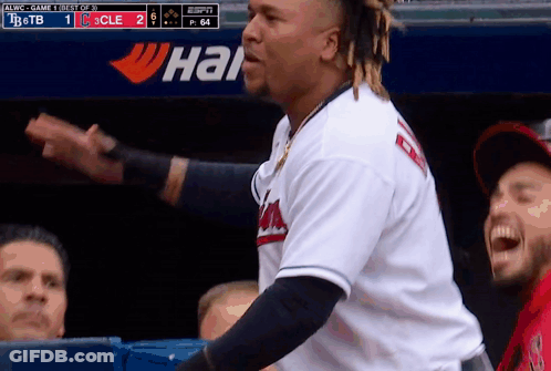 Baseball Player In Front Of Chase Sign GIF