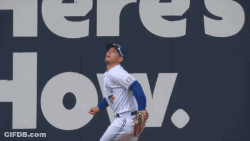 Baseball Player In Front Of Wall Saying Where's How GIF