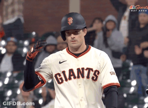 Baseball Player In Giants Jersey GIF