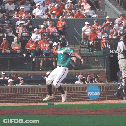 Baseball Player In Green Jersey Number 1 GIF
