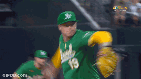 Baseball Player In Green Jersey Number 9 GIF