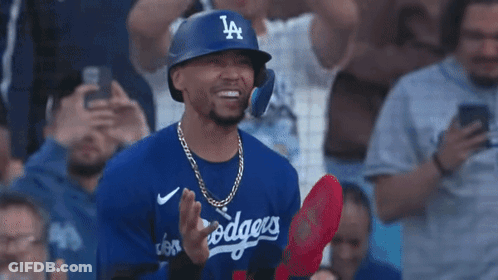 Baseball Player In Hat With Red J GIF
