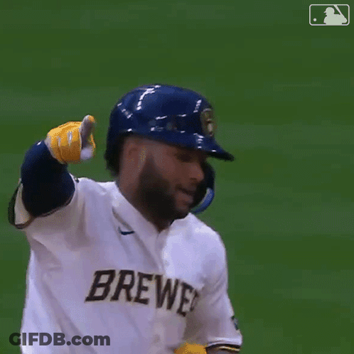 Baseball Player In Helmet And Gloves Giving Thumbs Up GIF