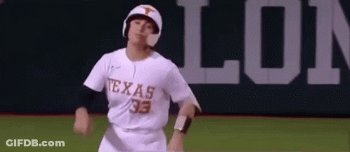 Baseball Player In Helmet And Jersey 33 Running GIF