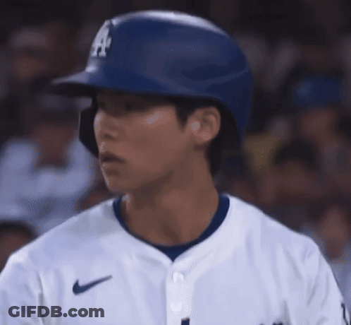 Baseball Player In Helmet And Jersey GIF